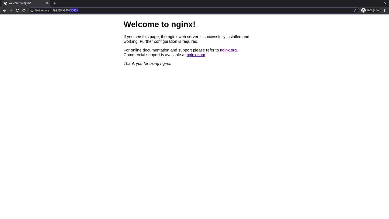 The image shows a default "Welcome to nginx!" page, indicating that the nginx web server is successfully installed and running, but further configuration is required.