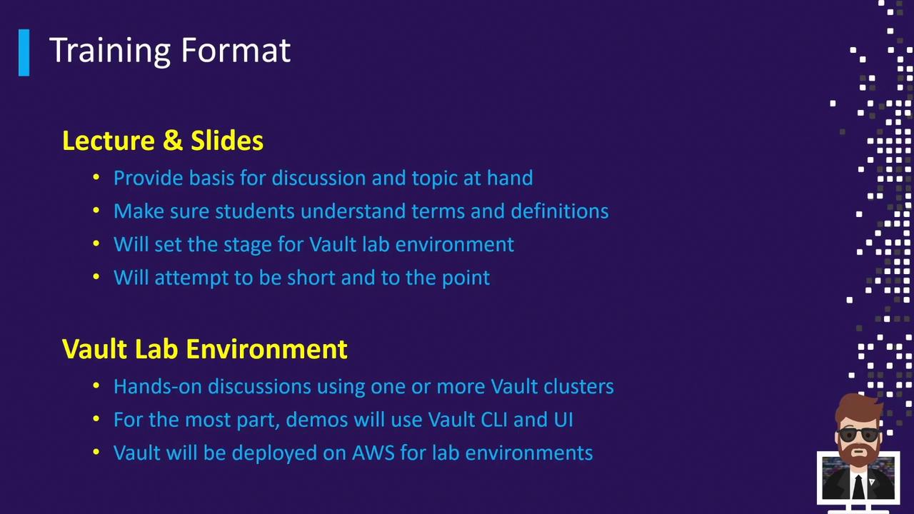 Overview of lectures and hands-on labs format